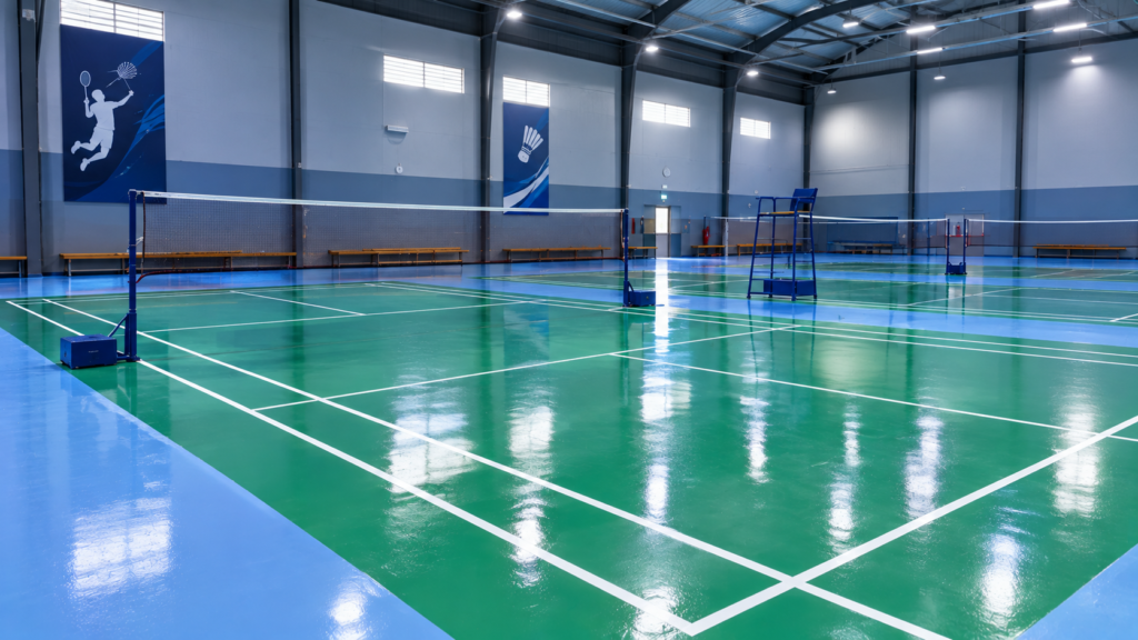 Epoxy Lapangan Badminton: Jenis, Kelebihan, dan Cara Pengerjaan 1 epoxy lapangan badminton