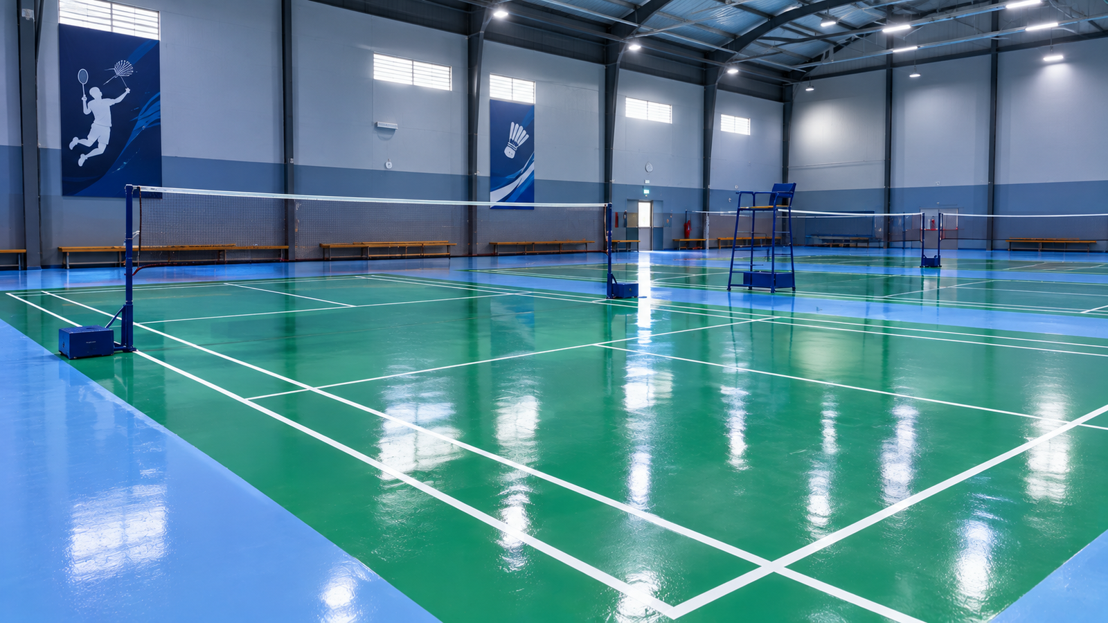 epoxy lapangan badminton