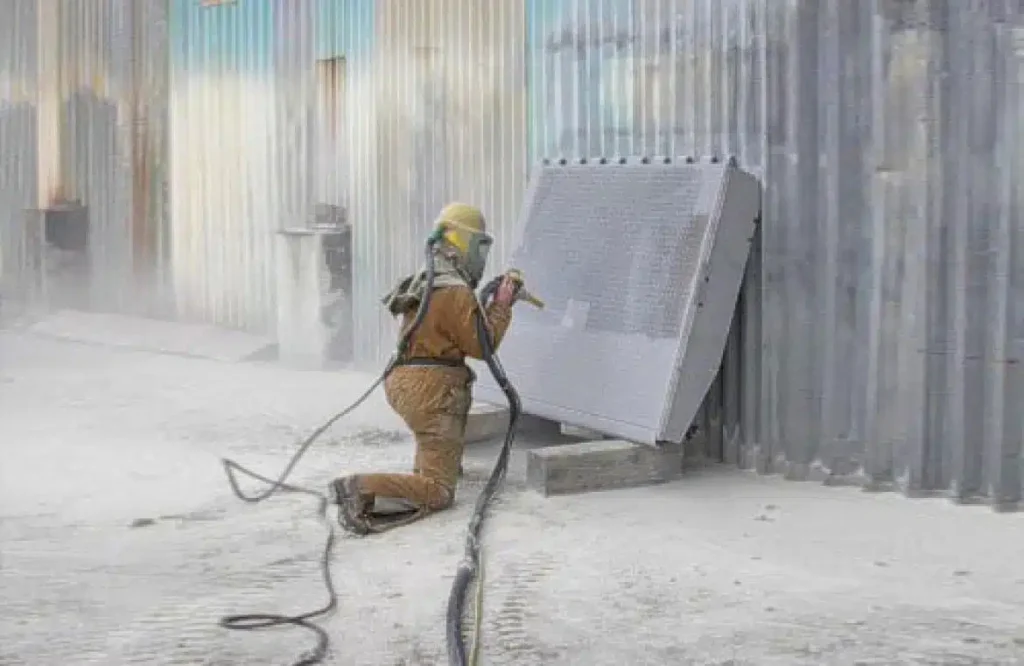 perbedaan sandblasting dengan gritblasting