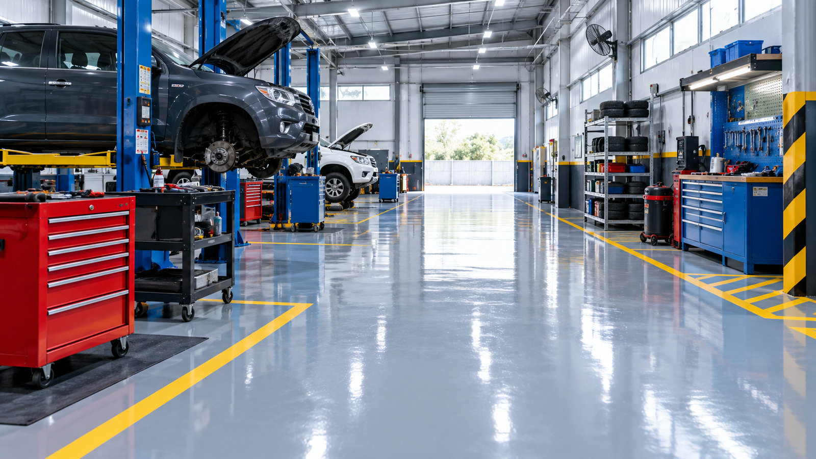 Blog 9 epoxy lantai bengkel