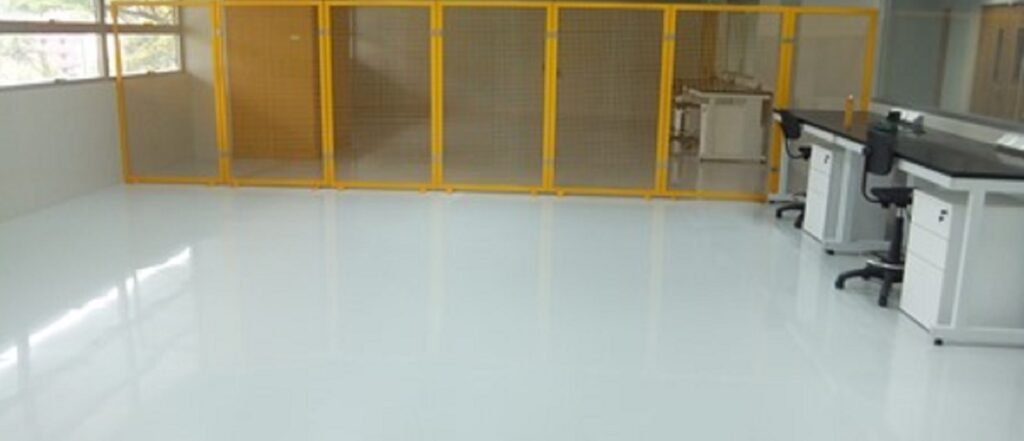 Epoxy Lantai Tahan Kimia untuk Area Industri 1 epoxy lantai tahan kimia