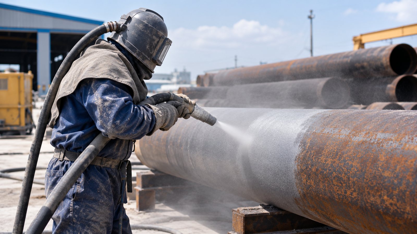 sandblasting pipa baja jawa timur