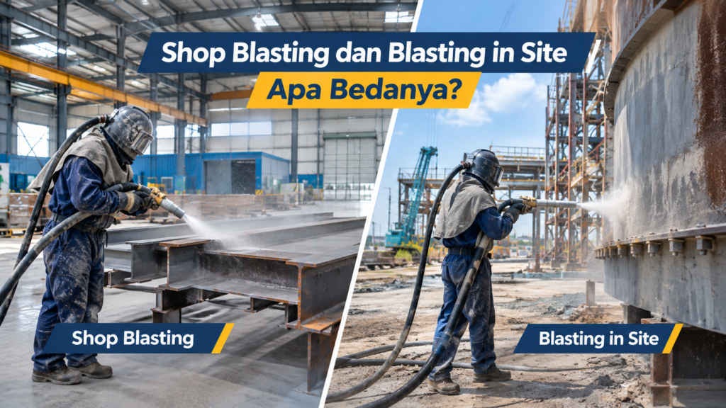 shop blasting dan blasting in site